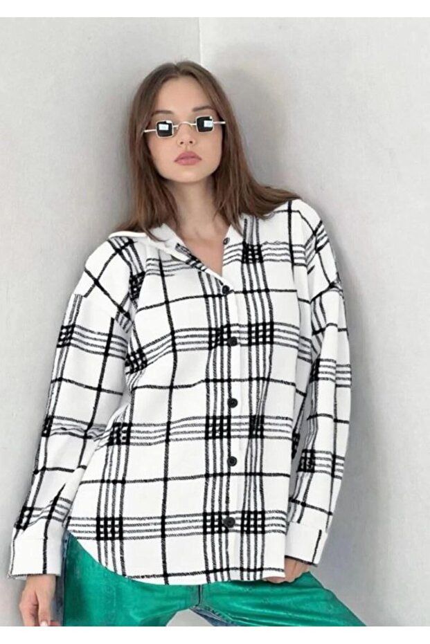 Oversized Button Shirt Jacket
