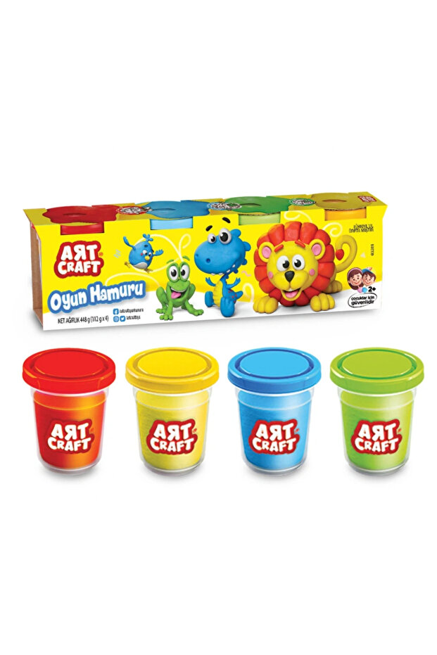 4-Piece Large Size Play Dough Set 448 Gr.