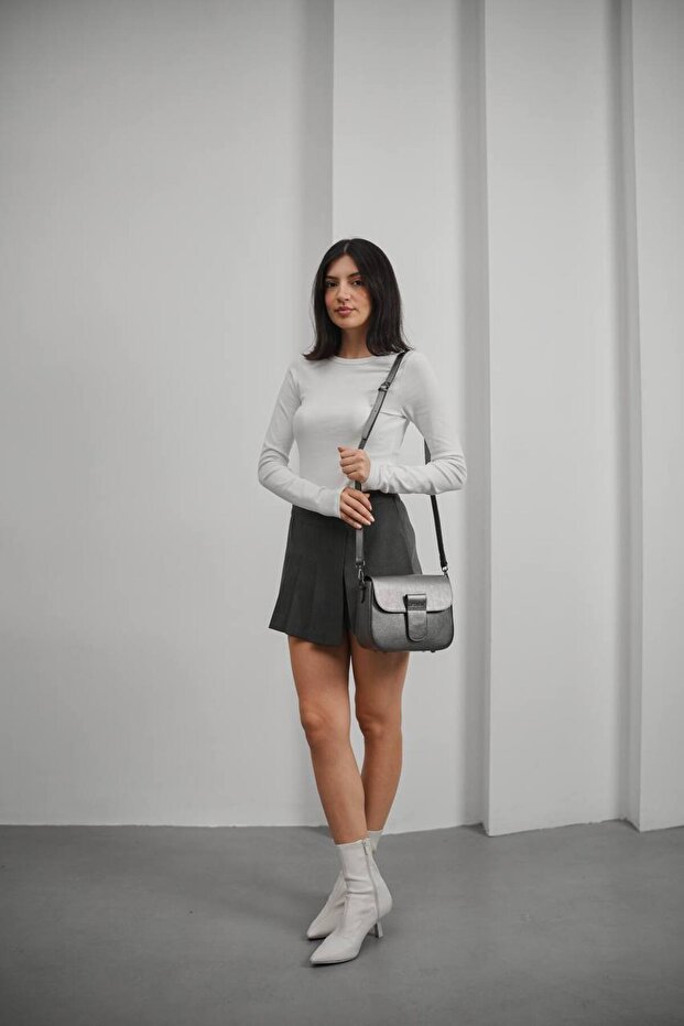 Hakiki Deri Çapraz Çanta Miley Model - 3