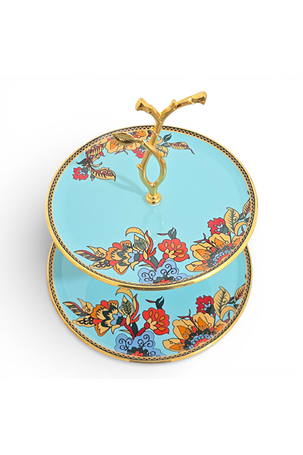 Real Gold Gilded 2 Layer Glass Kura Piped K – Turquoise