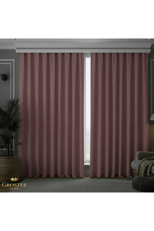 Powder Pink Blackout, Light Sun-Blocking Blackout Curtain, Drapery Curtain Flat Panel A QUALITY++ [WIDTH X HEIGHT]