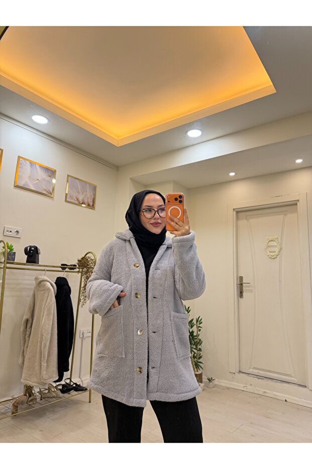 Cepli Peluş çeket - 2