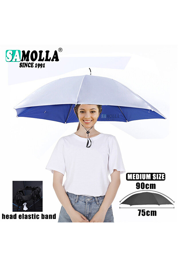 MIDDLE G Portable Rain Umbrella Hat Army Green Foldable Outdoor Pesca Sun Shade Waterproof Camping F