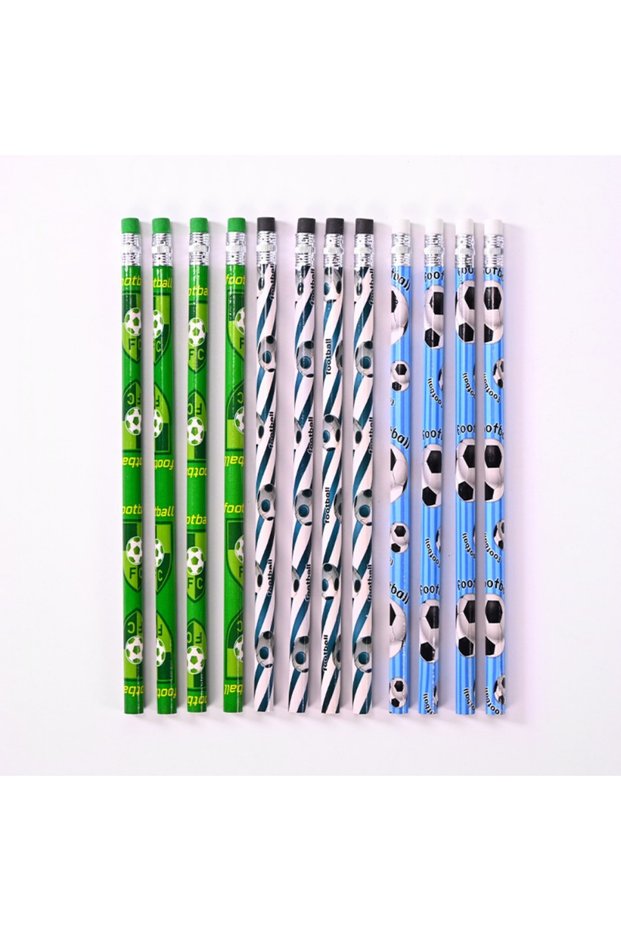 24PCS-1 24 Pcs Football Baseball Basketball Rugby Pattern Pencil Kids Birthday Party Gift Back To Sc