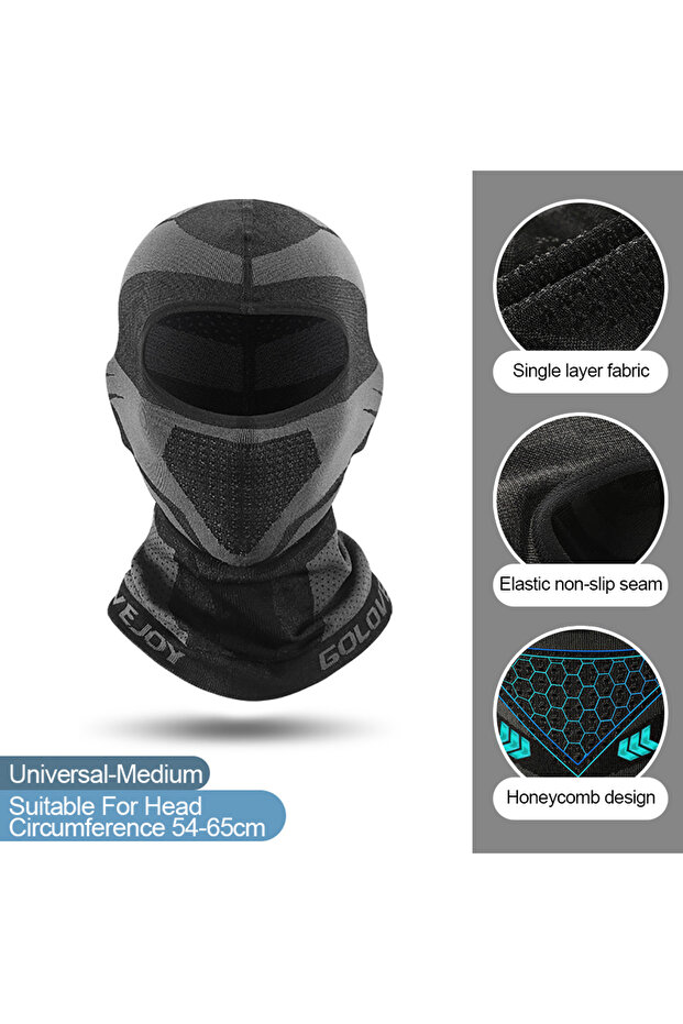 DTJ02 Black GTUBIKE Thermal Motorcycle Riding Face Mask Balaclava Head Cover Ski Bicycle Cycling Win