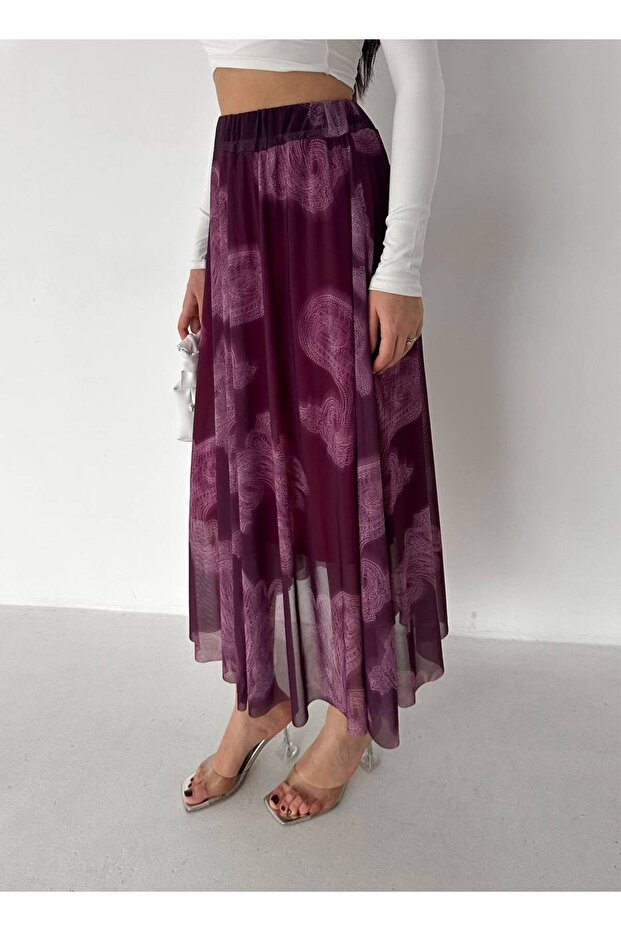 تنورة ميدي منقوشة - 2