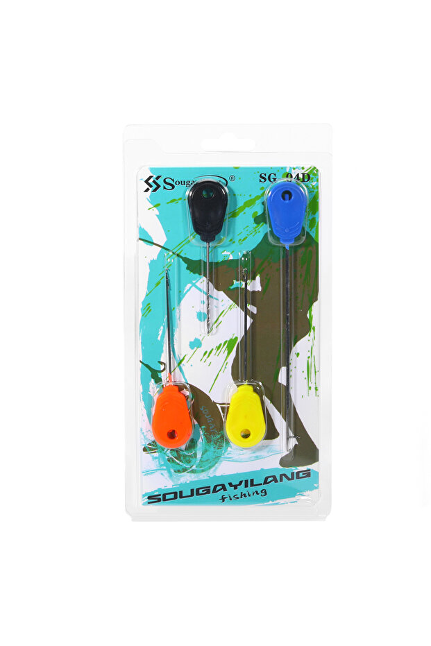 Set 3 Sougayilang Carp Fishing Bait Needle Set Pop Up Boilie Rigs Splicing Needle Carp Hook Link Mak