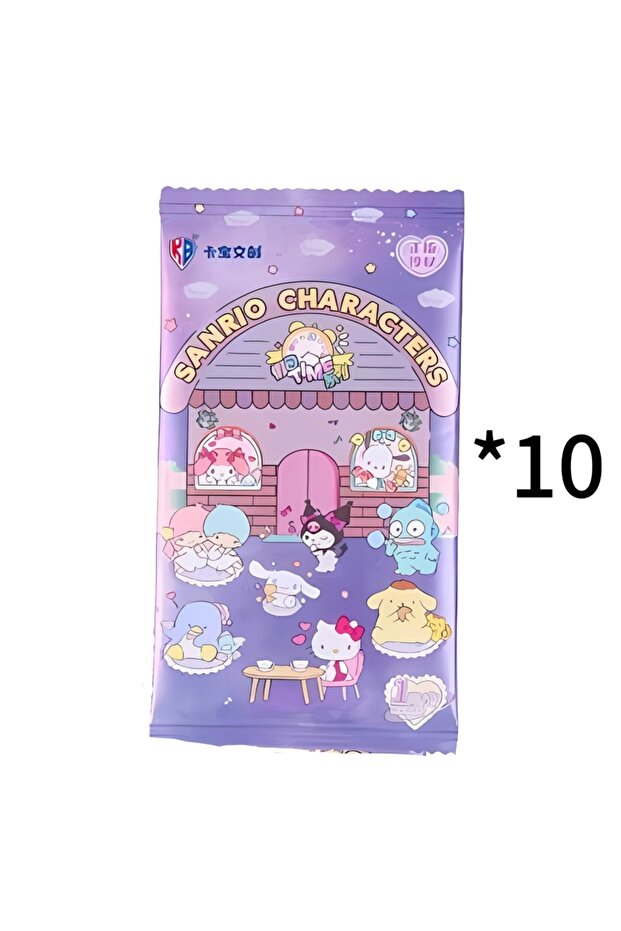 10Bag(30Pcs Cards) Original Box Card Sanrio Cute Anime Genuine Authorization Party Plan Characters K