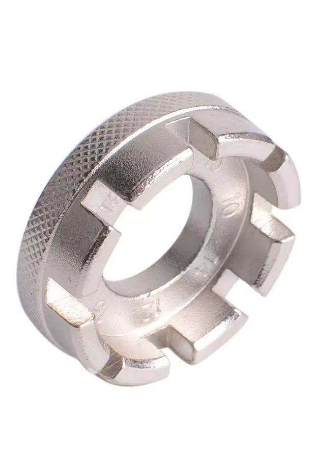 1pc silver Bike Wheel Rim Wrench Mini Adjuster Spanner 8 Way Groove Bicycle Spoke Tension Wrench Bik