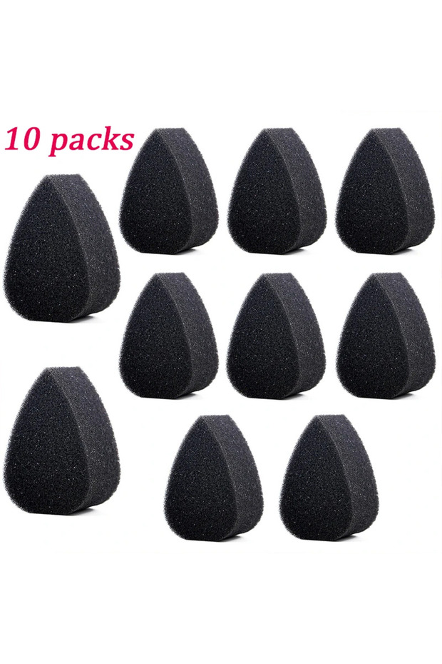 10pc Facial painting sponge, art painting sponge, black makeup sponge block, water droplet semi-circ