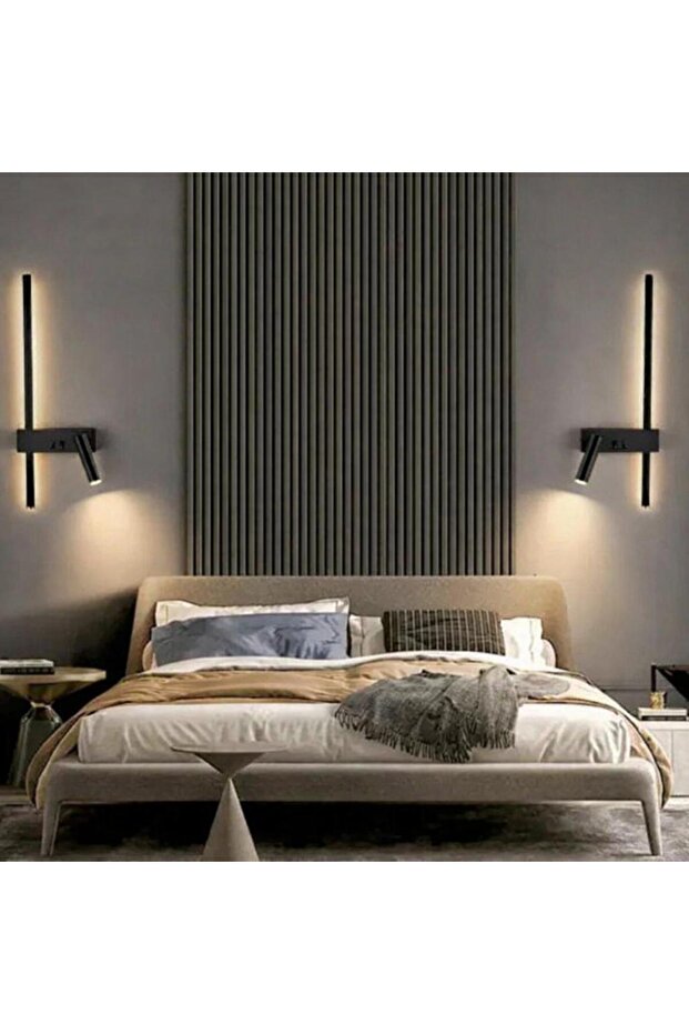 Decorative Samsung Led Wall Sconce Hotel Living Room Bedroom Single Daylight Blackcase