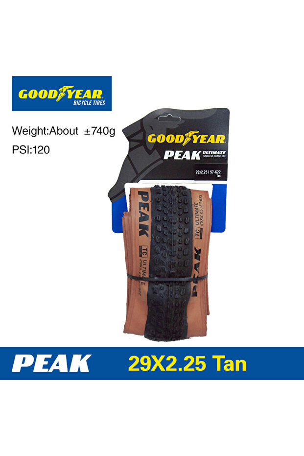 Ultimate29X2.25Tan Goodyear Peak SL Race/ Peak Ultimate 29 MTB Tire 29x2.25 Foldable 120TPI Anti Pu