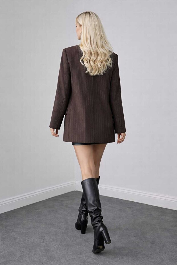 Kadın Oversize Blazer Ceket - 2