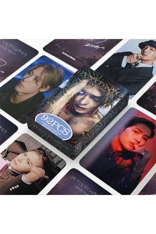 Random Cover 92 Pcs/Set Jackson Wang MAGICMAN2 Laser Lomo Card - Wang Jiaer Holographic Photo Cards