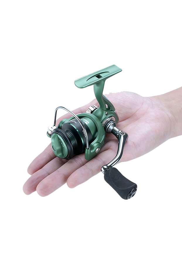 500 Series Green Huidiao Ultralight Ice Fishing Reel 500/800 Series 5.2:1 Zero Play 3+1BB Mini Spinn
