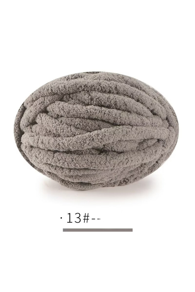 13 Gray 250g Extra Thick Ice Yarn Blanket Hand-Knitted DIY Yarn Large Thickness Chenille Cushion Pet