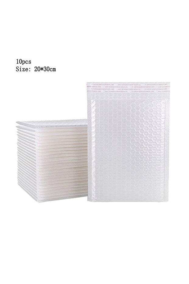20x30 10pcs 10pcs 15x25 Inch White Poly Bubble Mailers, Self-Seal Padded Envelopes for Shipping, Ma