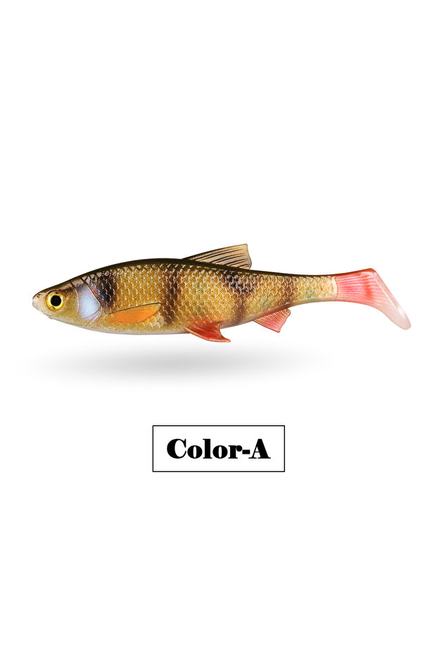 15.6cm 40g Color A Spinpole 3D Soft Fishing Lure Plastic Swimbait Shad Paddle T Tail Artificial Bait
