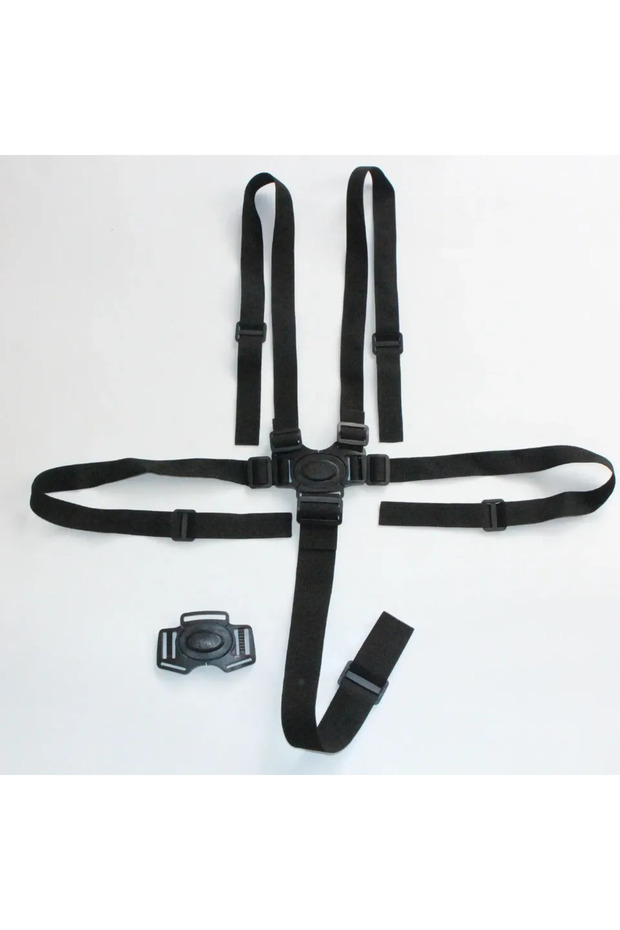 black Baby Five Point Seat Belt Lunch Seat Car Sleep Fixed Seat Belt Baby Stroller Accessories Unive