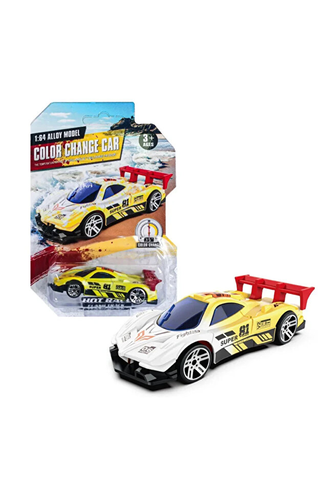 E 1:64 Magic Color Changing Racing Car Model Temperature Sensitive Inertia Pull Back Cars Toys Cras.