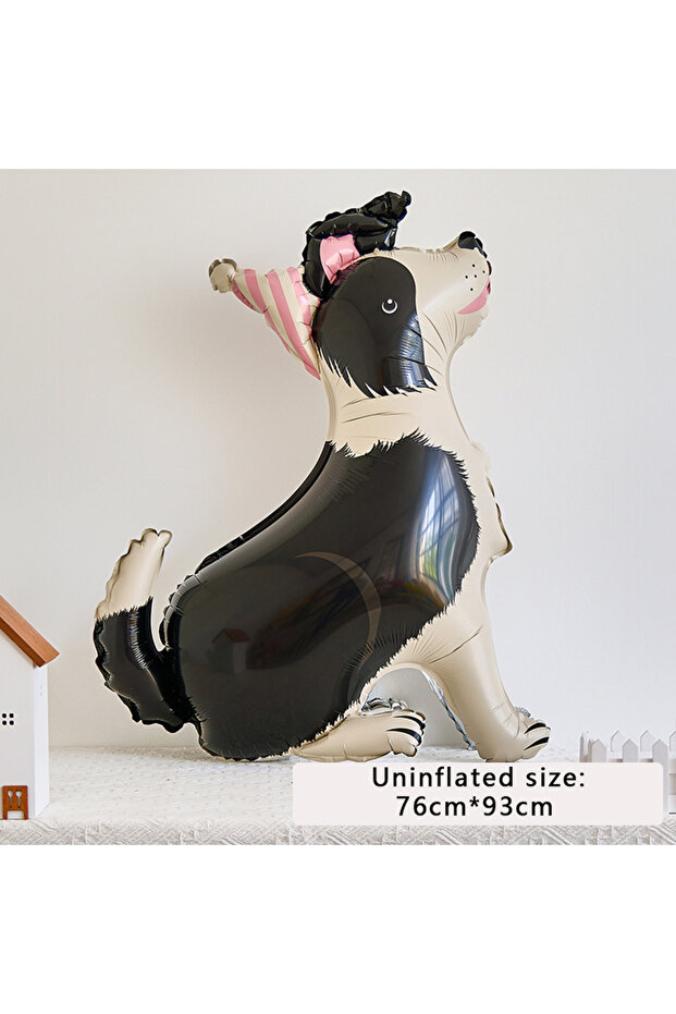 Other Shepherd dog 1PCS three-dimensional dog shape aluminum foil balloon is suitable for pet theme