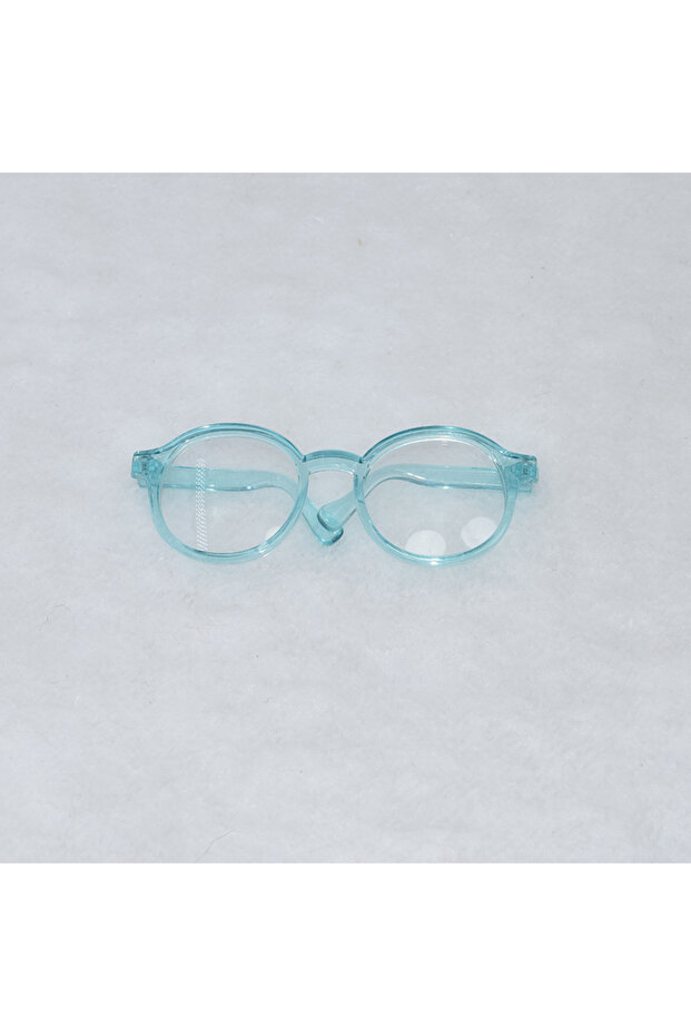 6.5 cm for labubu transparent blue 6.5cm Glasses for Labubu Accessories Transparent Plastic Glasses