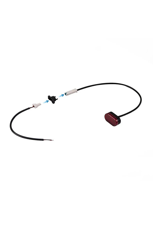 A Taillight Safety Warning Brake Stoplight Flashing Light for M365 1S Pro Electric Scooter R...