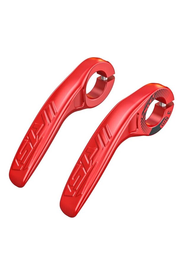 NiuJiao red ENLEE 1 Pair Adjustable Small Auxiliary Bicycle Handlebar Vice Handle Rest Cow Horn MTB