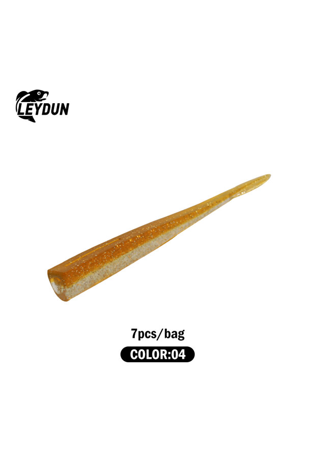Soft Bait-04 7pcs LEYDUN BR Soft Bait Fishing Lures 83mm 2.7g Jig Head Hook 3g 5g 7g 9g 12g 14g Wind