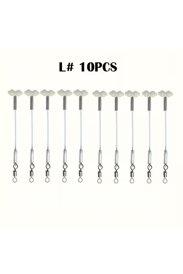 L10PCS 5/10pcs Luminous Gourd Balance Support, Gourd Swivel Connector, DIY Fishing Tackle Set for Se