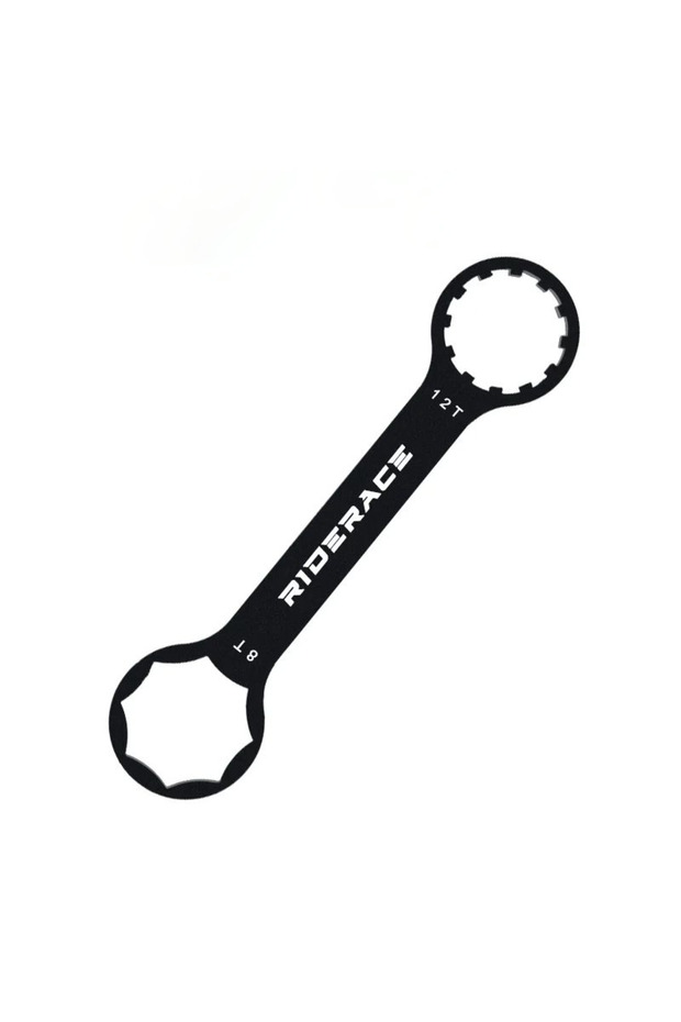 black RIDERACE Bicycle Front Fork Wrench Spanner Mountain Bike Suspension Cap Removal Installation T
