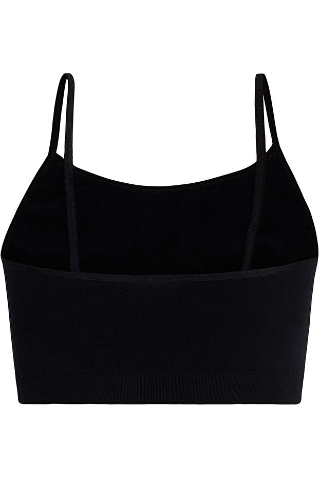 درزة مخفية خياطة مخفية حمالة صدر أساسية بحزام رفيع، حزمة مكونة من 3 قطع - 4