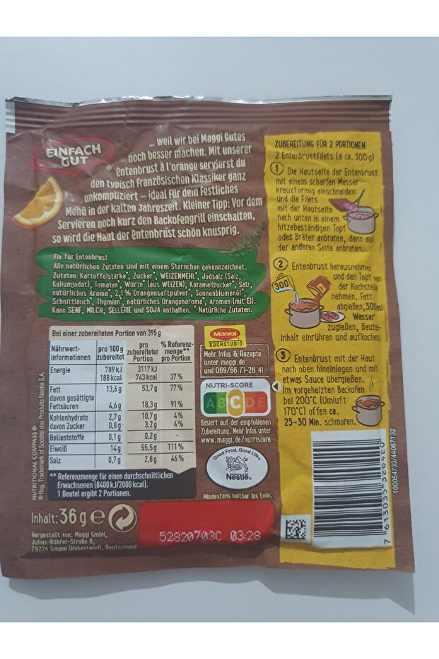 ENTENBRUST A L ORANGE - 2