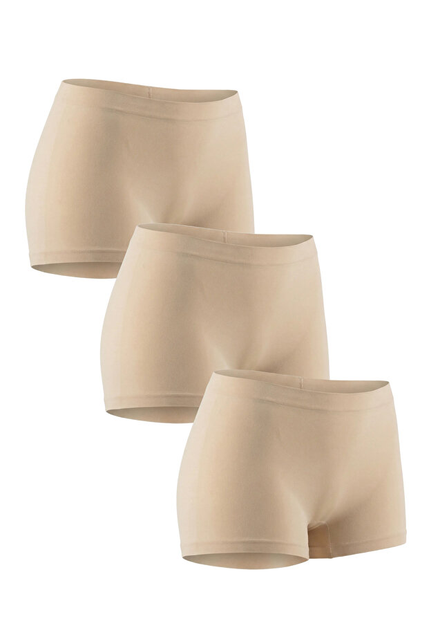 Women's Stitch-Free Boxer Panties Shorts Pack of 3 - Non-Marking Bottom Underwear