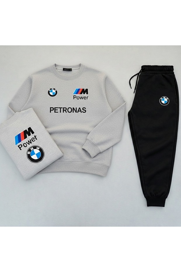 Petronas Printed Bmw m Power 2 Thread Inner Fleece Tracksuit Set – Unisex Quality Sports Combination