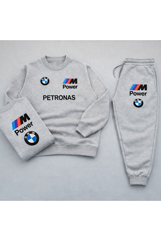 Petronas Printed Bmw m Power 2 Thread Inner Fleece Tracksuit Set – Unisex Quality Sports Combination