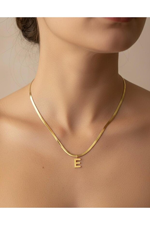 Harfli Çelik Kolye - 1