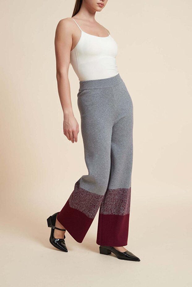 بنطال طويل بلون موحد - 4