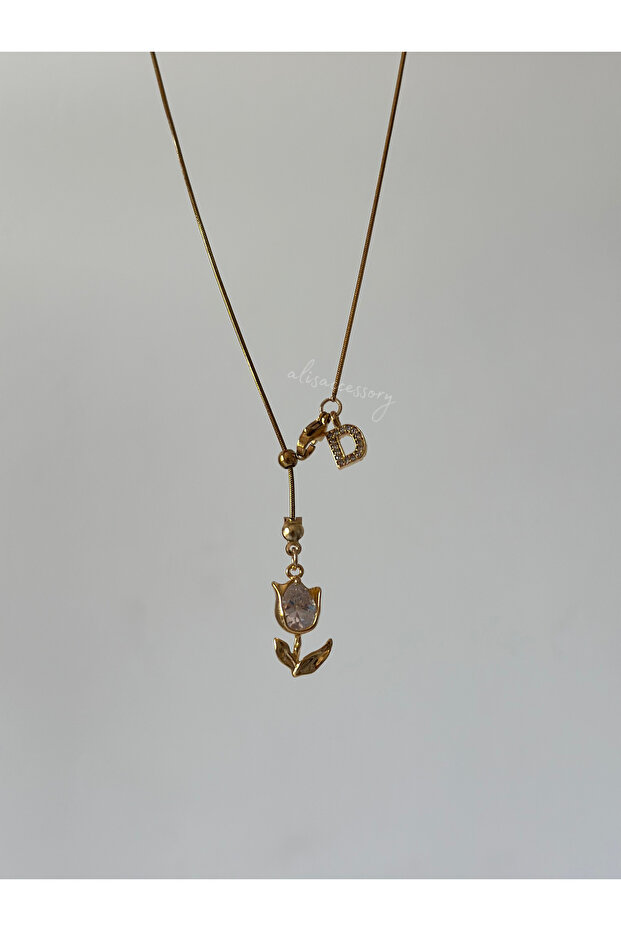 Harfli lale kolye - 2