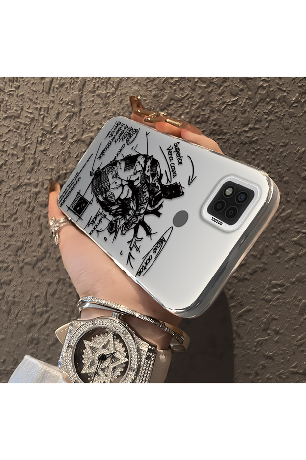 حافظة Xiaomi Poco C31 متوافقة مع الحافة السيليكونية الصلبة والمضادة للسقوط بنمط إبداعي - 3