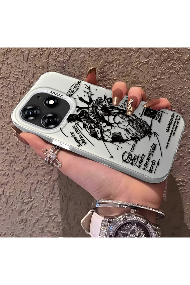 حافظة Tecno Spark 10 Pro متوافقة مع الحافة السيليكونية الصلبة والمضادة للسقوط بنمط إبداعي - 2