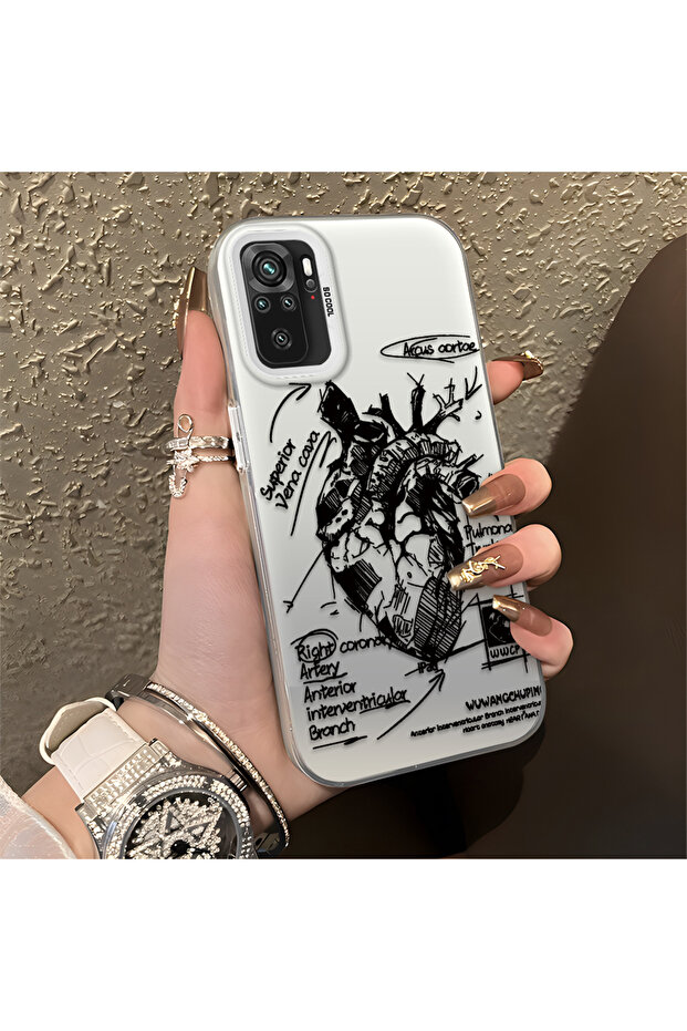 حافظة Xiaomi Poco M5S متوافقة مع الحافة السيليكونية الصلبة والمضادة للسقوط بنمط إبداعي - 4