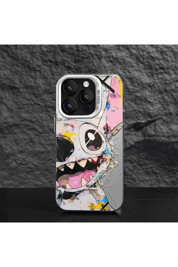 غطاء سيليكون متوافق مع آيفون 16 بحواف صلبة ومضاد للسقوط مع نمط مطرز - 6