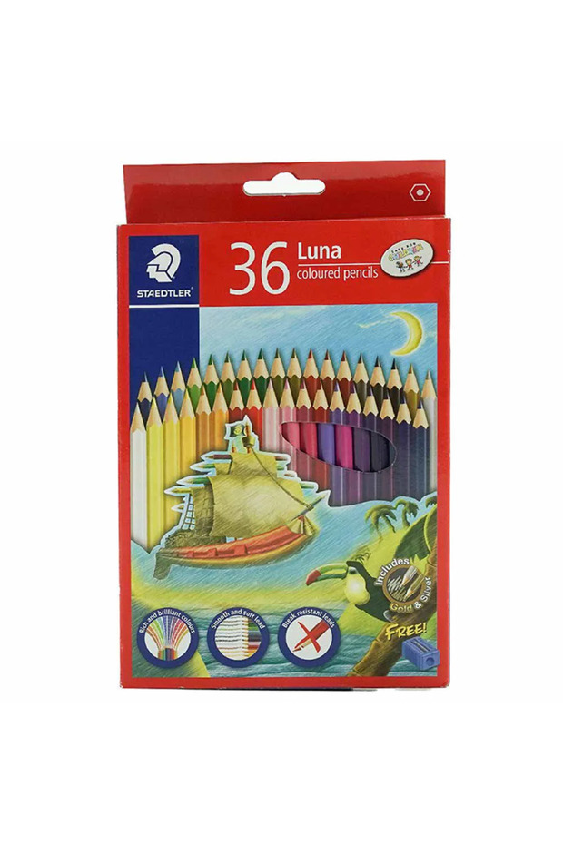 Luna Color Pencils with sharpener - 36 pencils