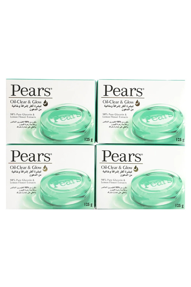 Oil Clear & Glow Soap with Lemon Flower Extracts, Set of 4pcs- 4X125gms