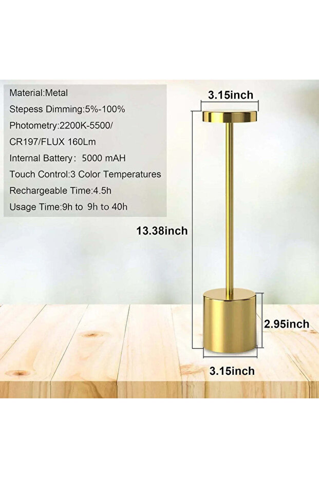 مصباح طاولة يعمل باللمس - 7