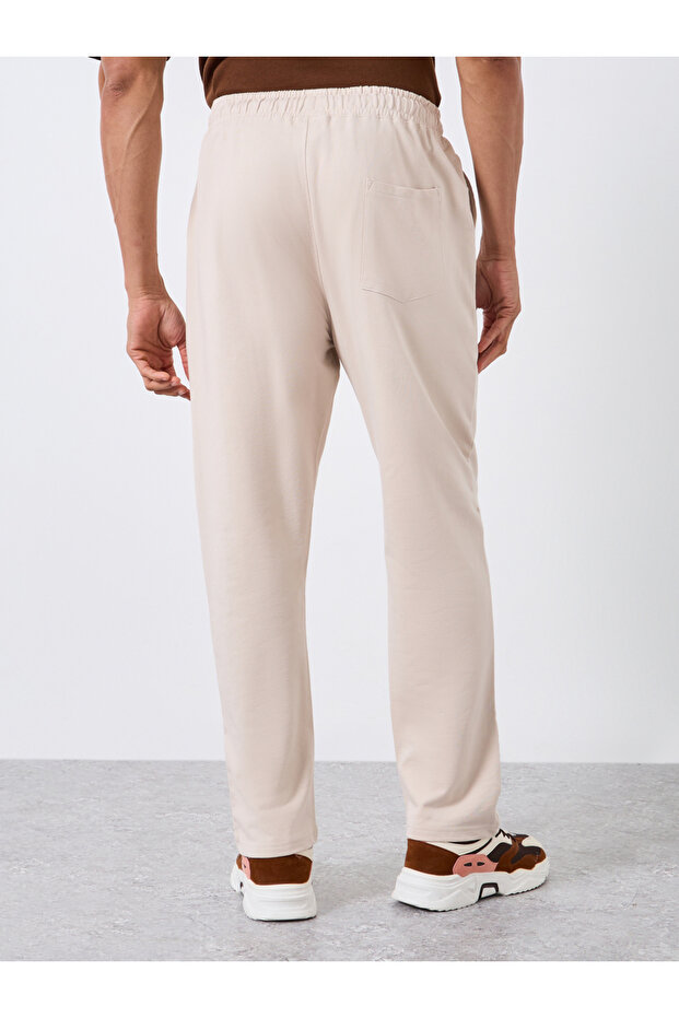 بنطال رياضي رجالي بيج سادة بقصة مستقيمة - 4