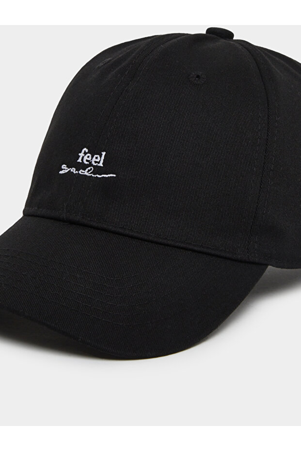 قبعة بيسبول سوداء مطرزة - 2