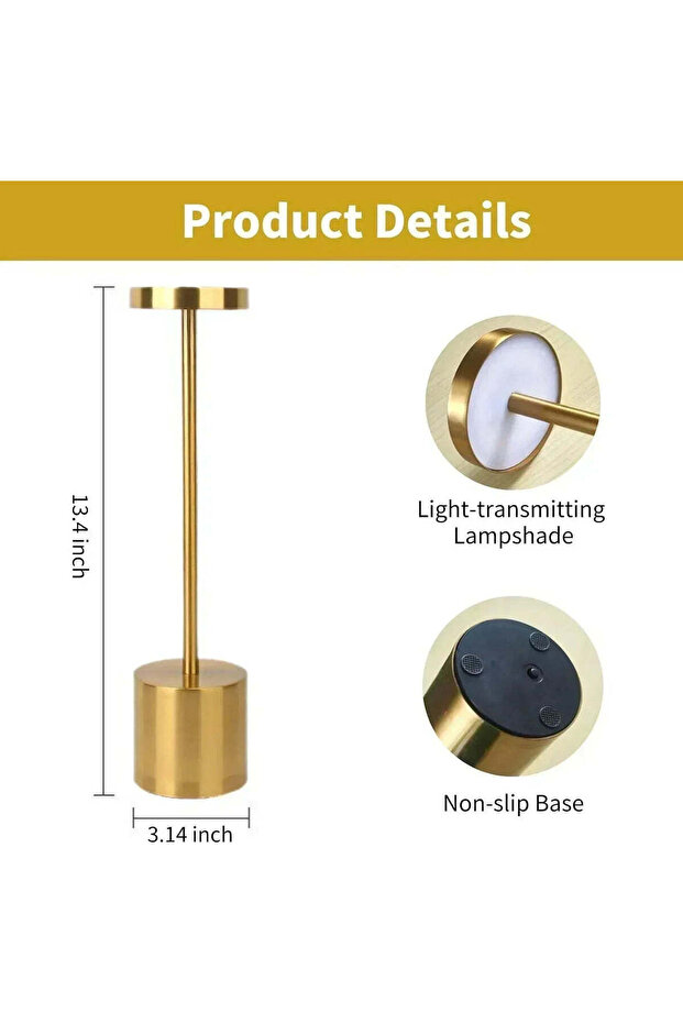 مصباح طاولة يعمل باللمس - 6