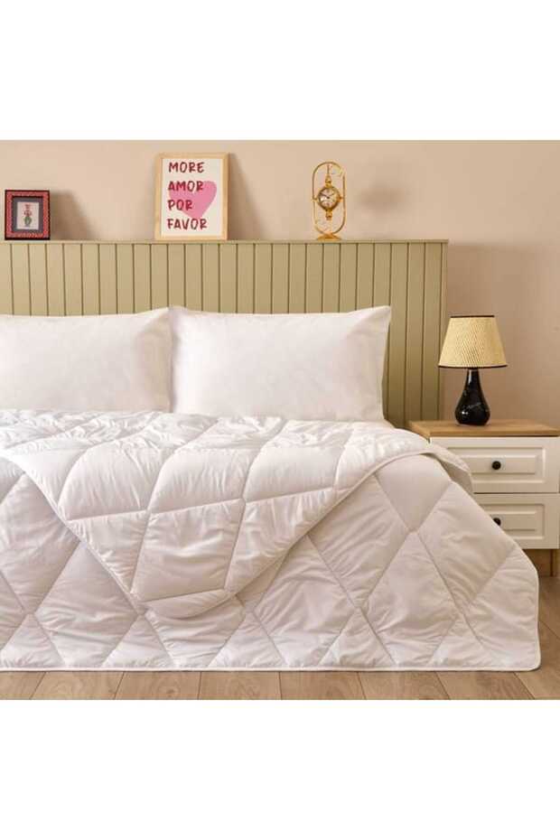 Soft Single Thin Microfiber Quilt - White - 155X215 cm